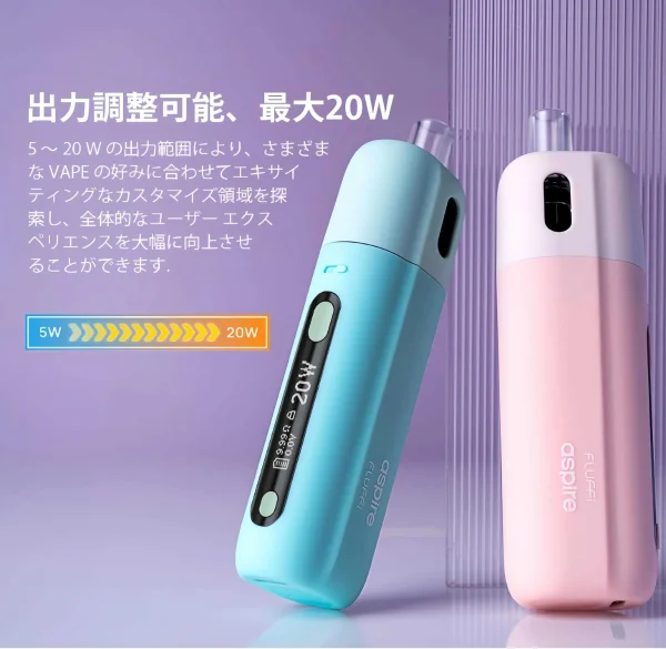 小煙主機 ASPIRE FLUFFI 酪梨妹妹 精緻可愛 註油主機套組  推薦