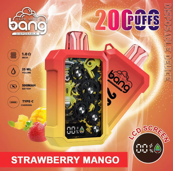 BANG 20000 齒輪 拋棄式電子煙｜20000口超長續航 水果風味爆棚 台灣現貨正品
