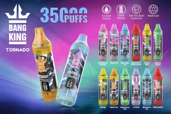 爆款推薦｜Bang King 35000 Puffs 一次性電子煙 — 長效之選