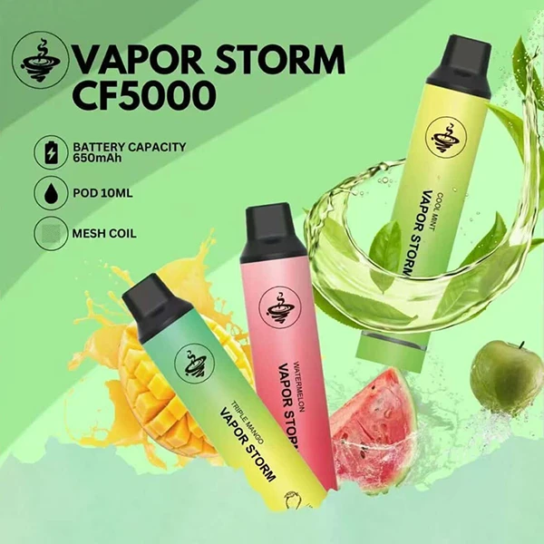 風暴 5000口（買五送一）｜2025最超值大煙量拋棄式電子煙｜台灣玩家公認CP值之王