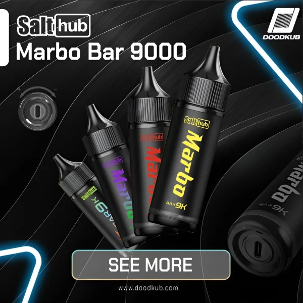 泰 國知名的 Marbo Bar 9000 Puffs 拋棄式電子煙   泰 國知名的Salt Hub 品牌