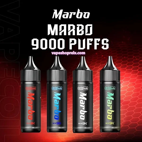 【Marbo Bar 9000 Puffs】 拋棄式電子煙：泰國爆款・超大容量來襲！