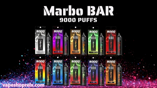 【Marbo Bar 9000 Puffs】 拋棄式電子煙：泰國爆款・超大容量來襲！
