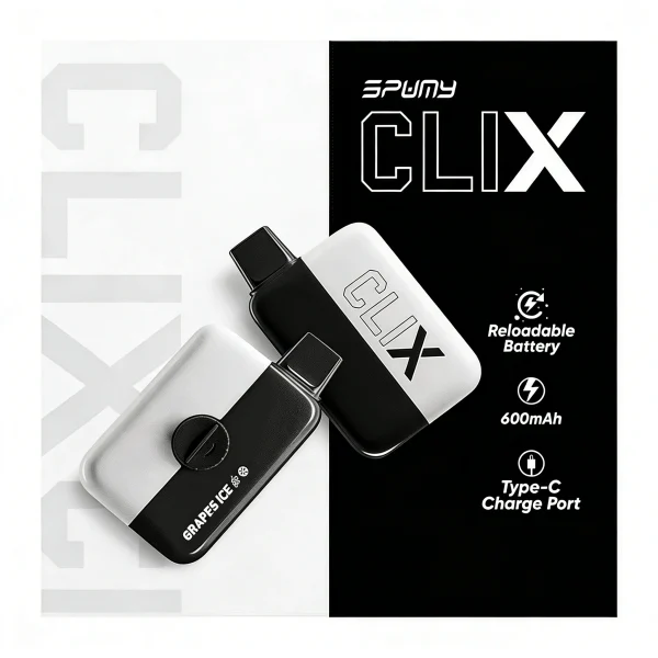 SPUMY CLIX 7500 Puffs 一次性電子煙｜爽抽7500口 × 口味多樣 × 開盒即吸|台灣現