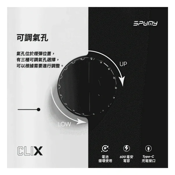 SPUMY CLIX 7500 Puffs 一次性電子煙｜爽抽7500口 × 口味多樣 × 開盒即吸|台灣現