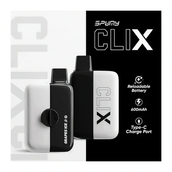 SPUMY CLIX 7500 Puffs 一次性電子煙｜爽抽7500口 × 口味多樣 × 開盒即吸|台灣現