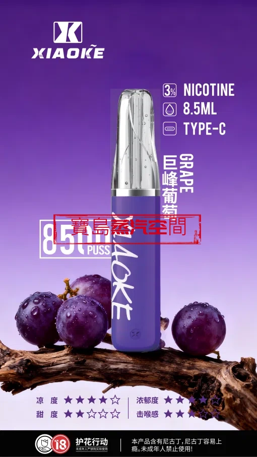 🚀 XIAOKE 梟客 8500口「鴨嘴獸」一次性電子煙 — 極致霧化，超高 CP 值首選